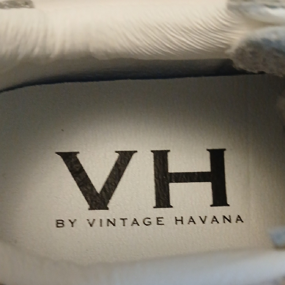 Vintage Havana White & Gray Glitter Star Sneakers 8.5 "Gail" - Picture 3 of 5